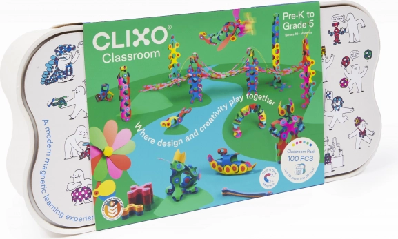 Clixo set colorat cu magneți pentru copii