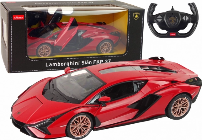 Mașină R/C Lamborghini Sian FKP 37 Rastar 1:14 Roșu cu telecomandă