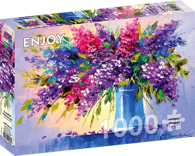 puzzle buchet de liliac în vază 1000 de piese