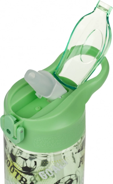 Sticlă Tritan cu pai pentru băut Fotbal 500 ml