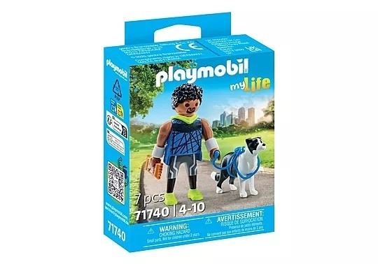 Jucător PLAYMOBIL cu border collie