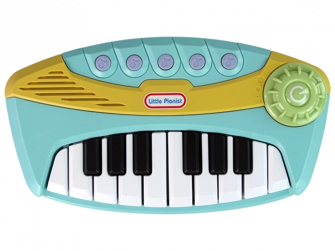 Pianină interactivă albastră Little Pianist