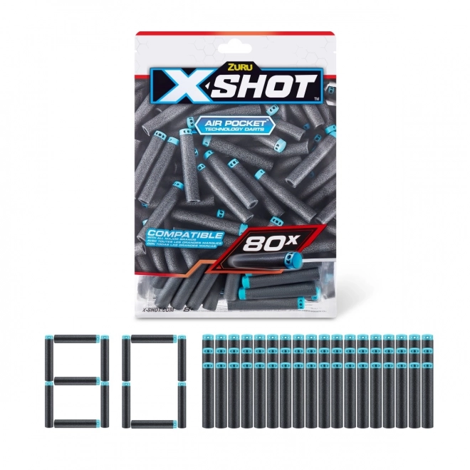 Set 80 săgeți X-Shot Excel