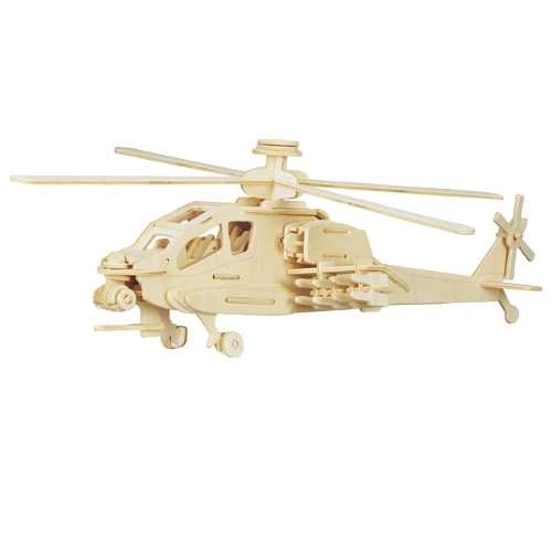 Puzzle din lemn 3D Elicopter Apache