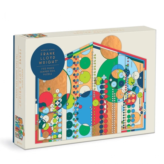 Puzzle în formă de folie murală Frank Lloyd Wright 750 piese