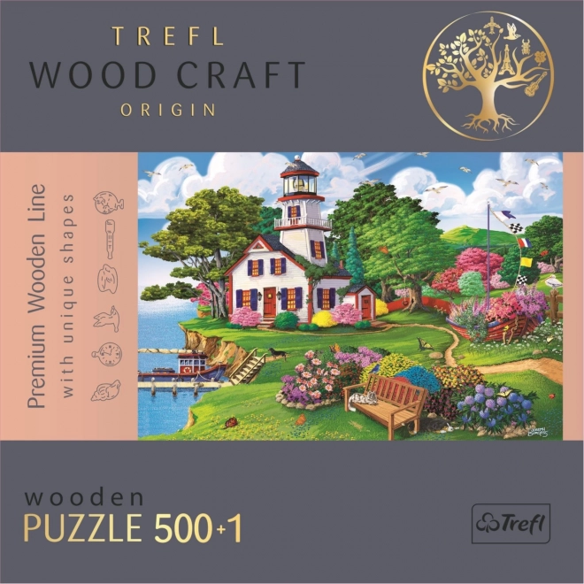 Puzzle din lemn TREFL Wood Craft Origin Letní útočiště 501 piese