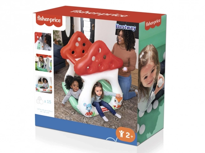 Piscină gonflabilă cu mingi Ciupercuța Bestway Fisher Price