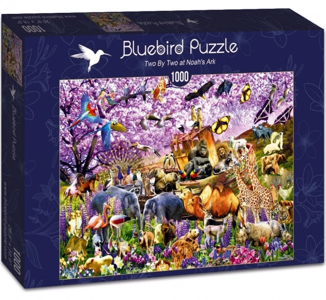 Puzzle Bluebird În doi pe Arca lui Noe 1000 piese