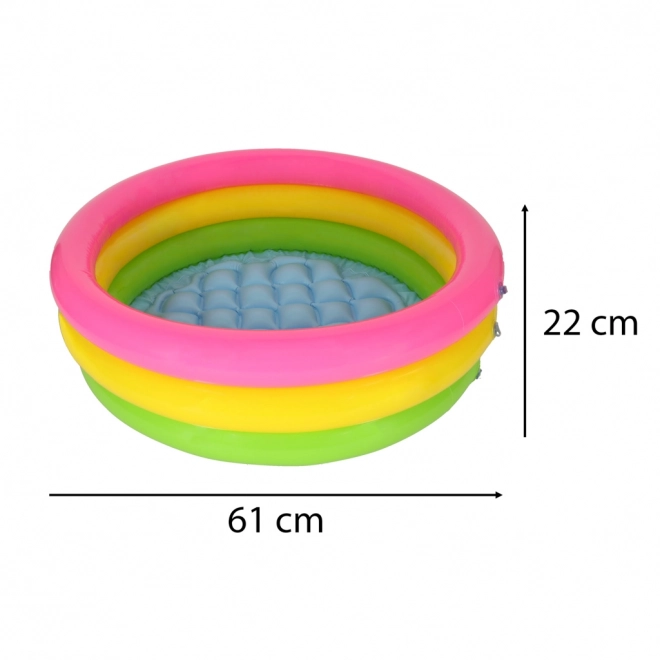 Piscină gonflabilă curcubeu pentru copii Intex