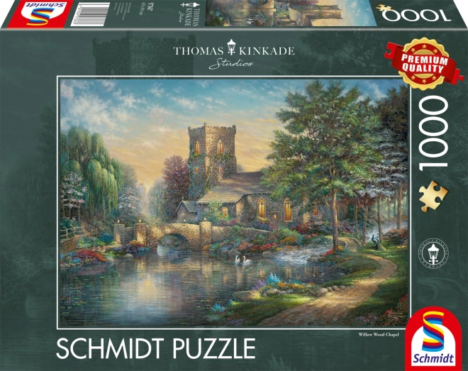 Puzzle Schmidt capelă în pădurea de sălcii 1000 piese