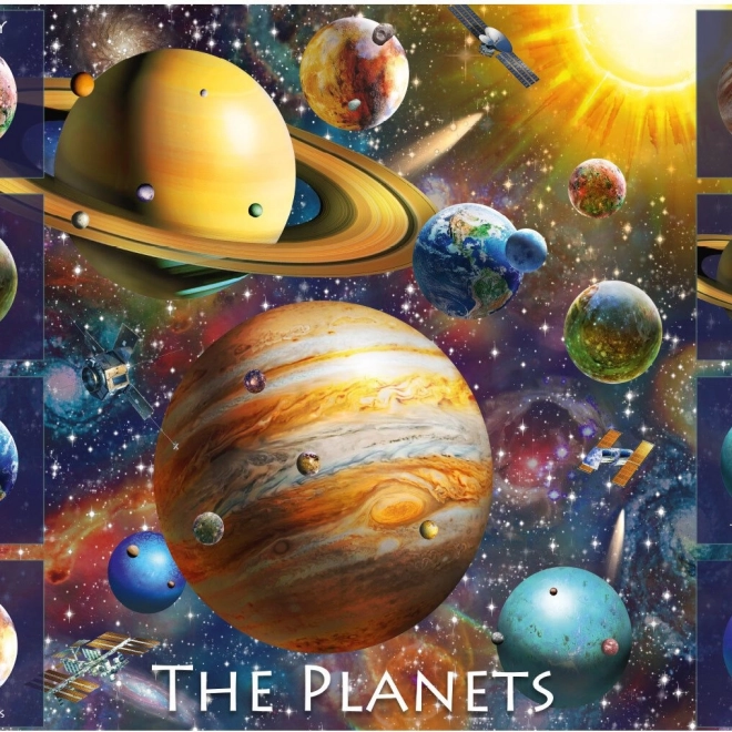 Puzzle DINO Spațiul și opt planete 500 piese XL