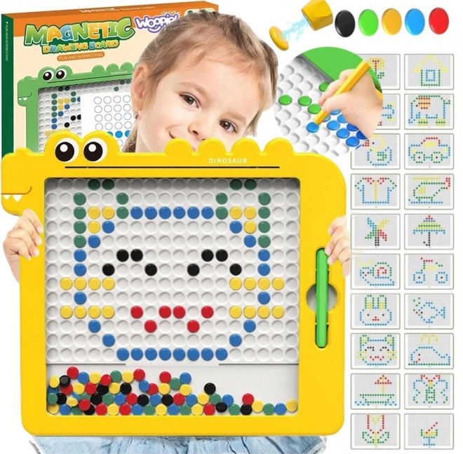 Tablă magnetică pentru copii cu MagPad Dinozaur