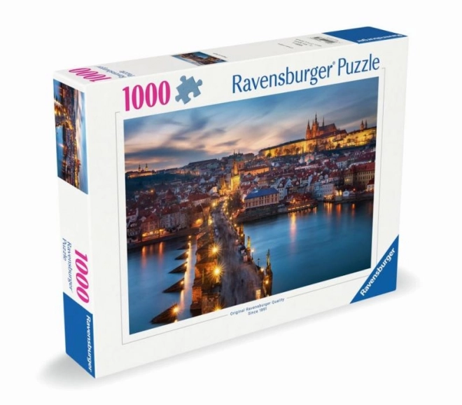 Puzzle Praga noaptea 1000 de piese de la Ravensburger