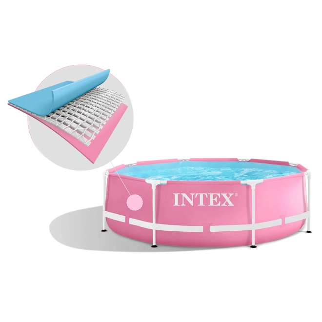 Piscina rotundă pentru copii 244x76 cm roz INTEX