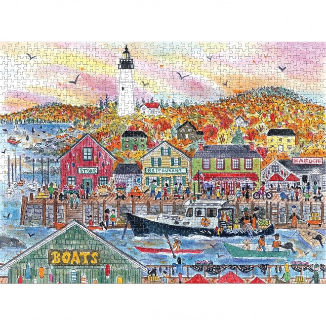 Puzzle Galison toamna la mare 1000 piese