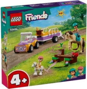 LEGO FRIENDS remorcă pentru cal și ponei