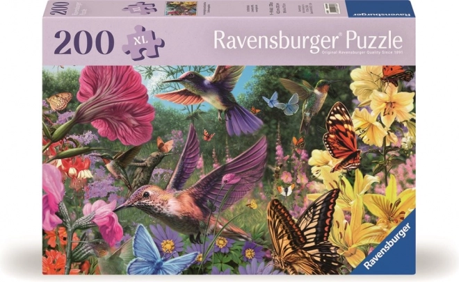 Puzzle lumea colibri și fluturi 200 piese