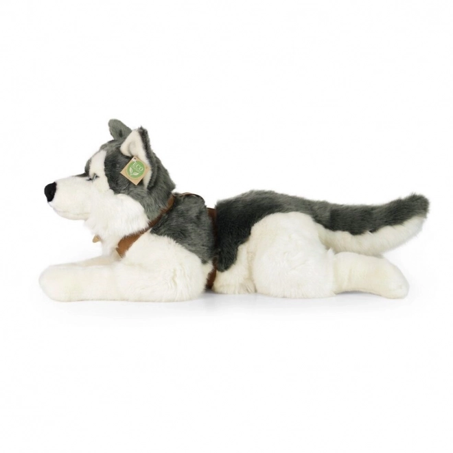 Jucărie pluş câine Husky cu ham 60 cm Eco-Friendly