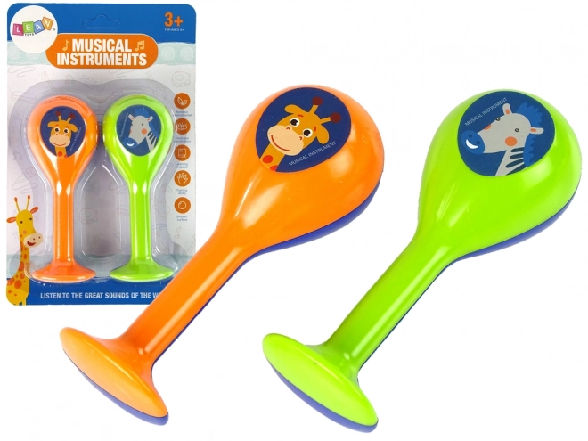 Set de două zdrăngănitoare animăluțe pentru copii