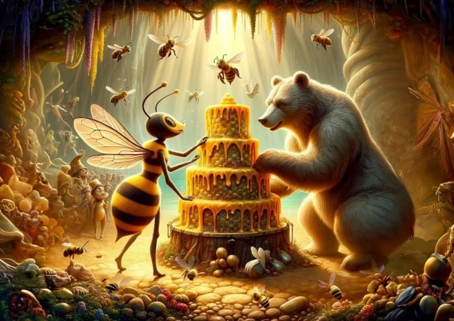Puzzle Tort de miere – 100 piese