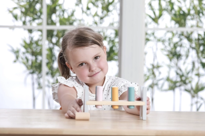 VIGA PolarB Bancă din lemn cu ciocan - Jucărie Montessori