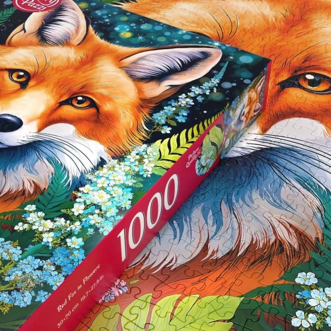 Puzzle Vulpe în flori 1000 piese