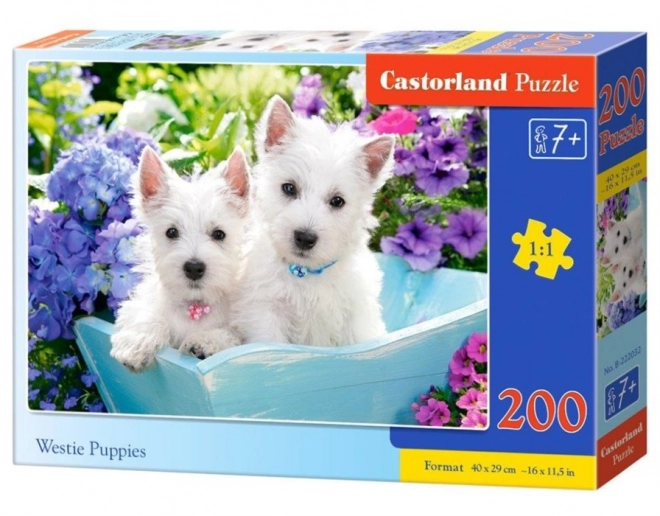 Puzzle cățeluși Westie 200 piese