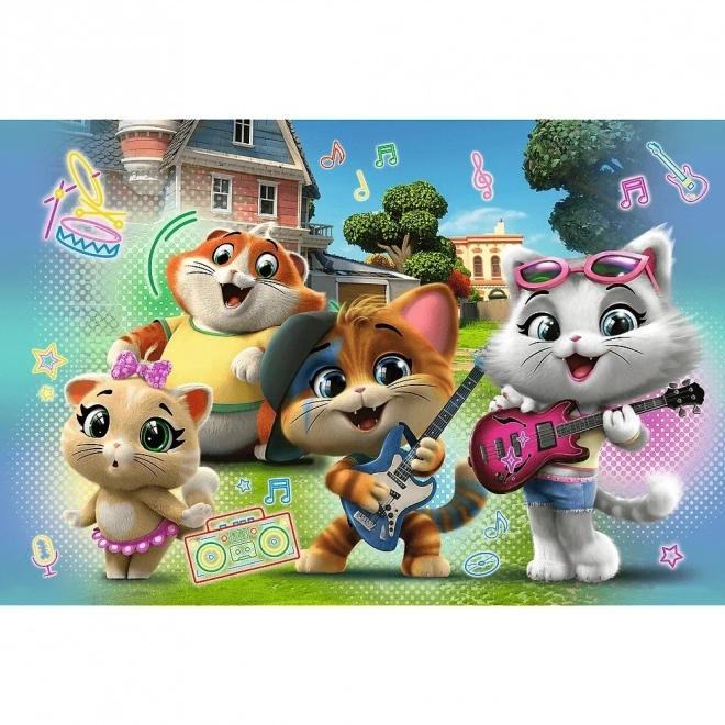 Puzzle dublu față 44 Pisici Super Maxi