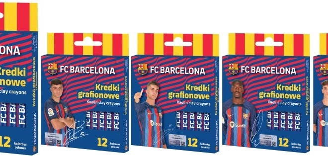 Creioane cerate FC BARCELONA ASTRA, 12 buc