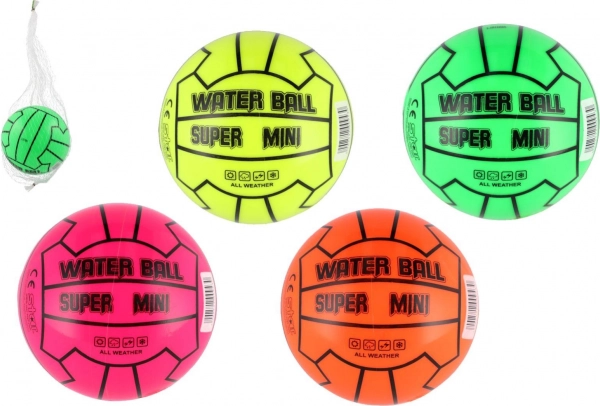 Mingea mini de apă 14 cm în plasă – 4 culori neon
