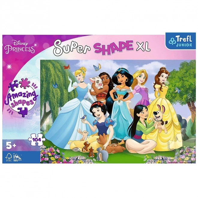 Puzzle Super Shape XL Disney Prințese: În Grădină 104 Piese