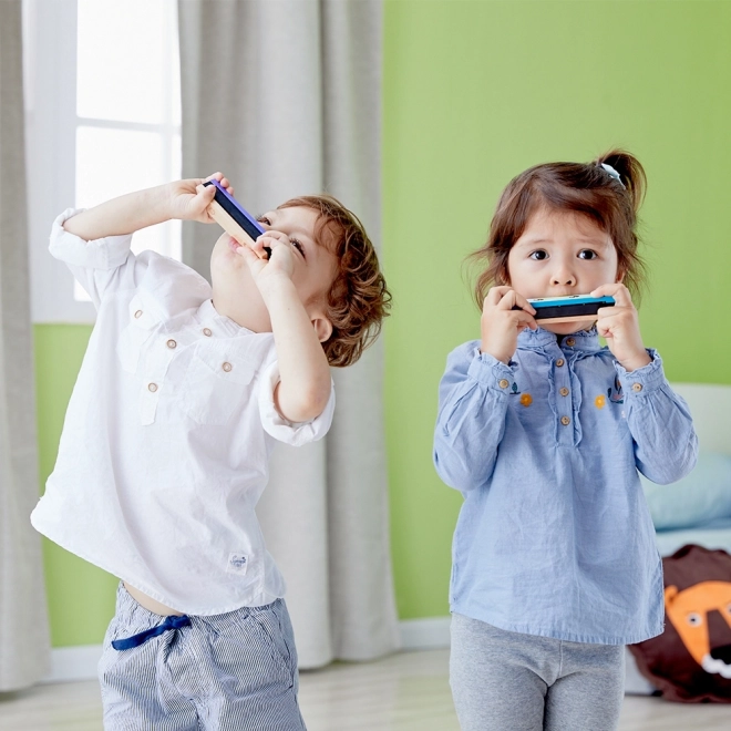 Harmonică de lemn Classic World pentru copii