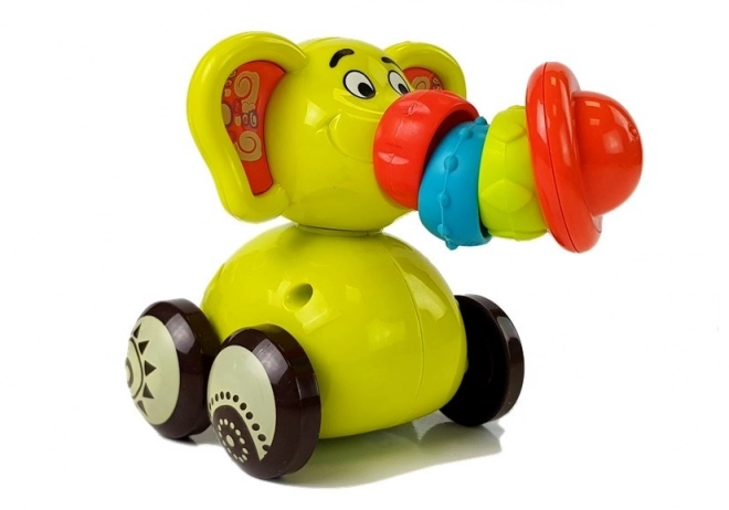 Mașinuța Elefant pentru Bebeluși cu Tulpină Mobilă