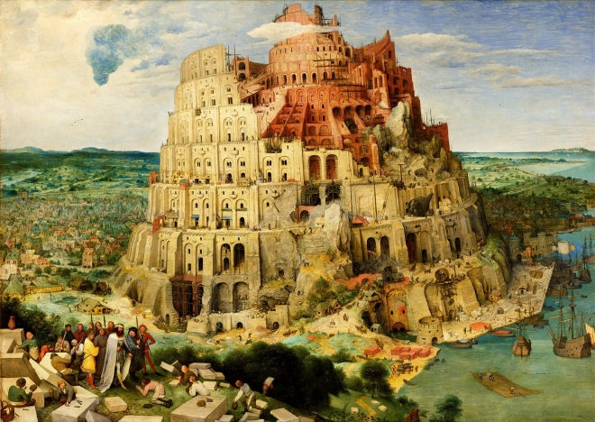 Puzzle Turn Babel - Pieter Bruegel, 1000 piese