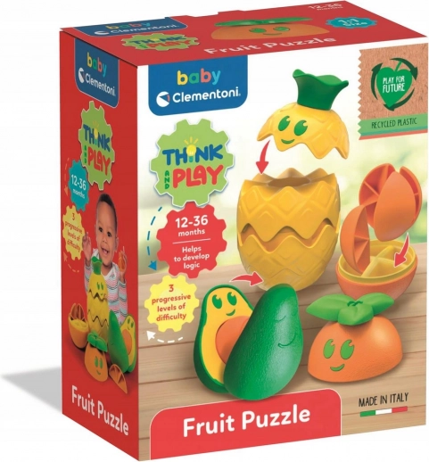 Clementoni Baby fructe de asamblat din plastic reciclat