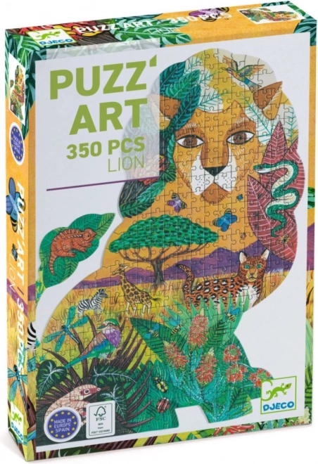 Puzzle contur Djeco Leu 350 de piese