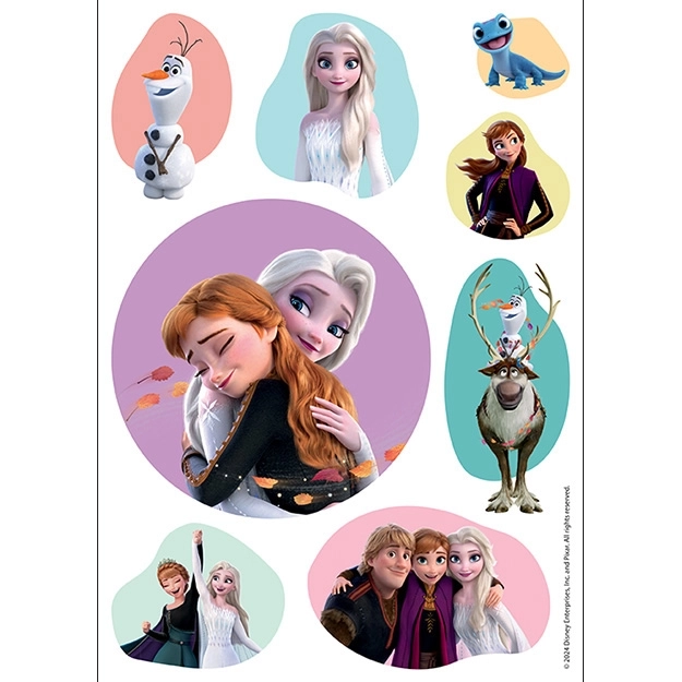 Carte de colorat cu imagini de călcat Frozen - Regatul de gheață