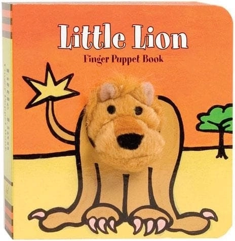 Chronicle Books carte cu marionetă de deget – micul leu