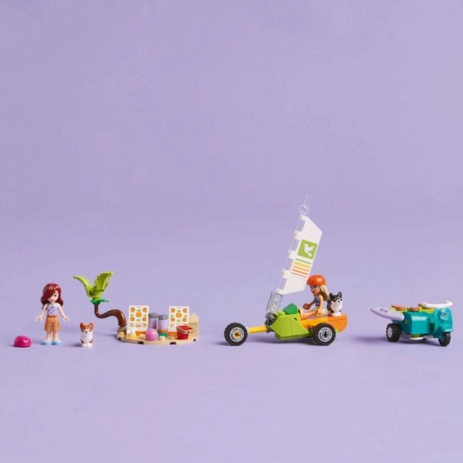 Lego Friends aventura cu câini surferi și scuter