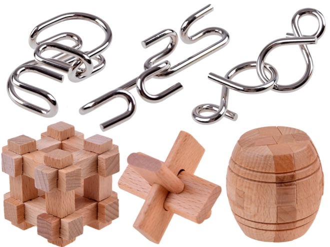 Puzzle metalice logice