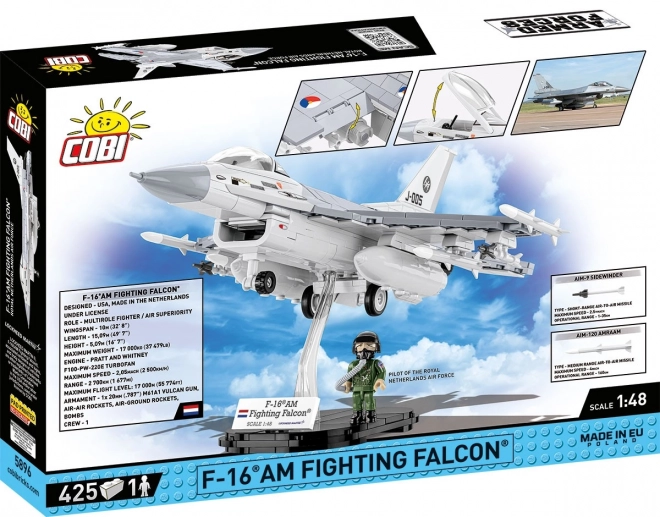 Set Avion F-16 Fighting Falcon din 425 Cărămizi