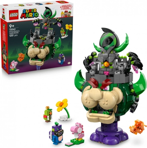 lego super mario prințul florian și castelul lui bowser