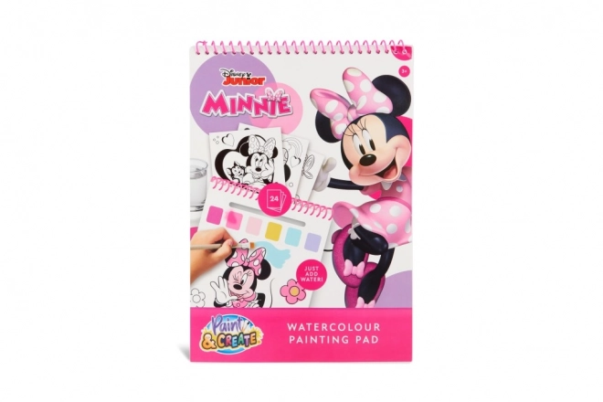 Carte de colorat acuarelă Disney Minnie