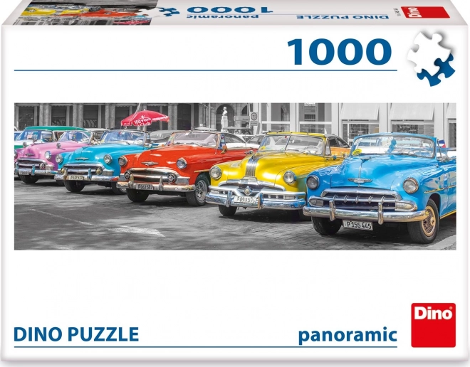Puzzle panoramic Dino Sraz bouráků 1000 piese