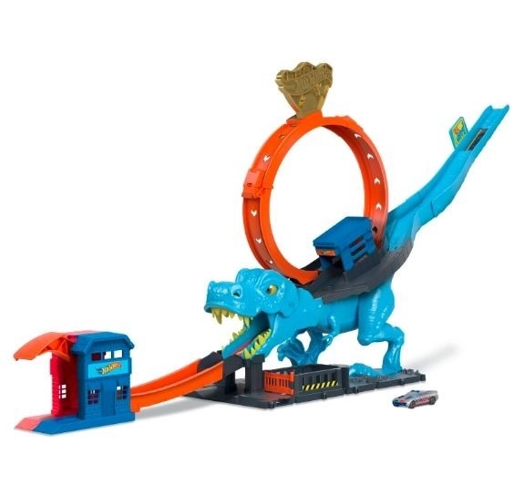 Pista de curse Hot Wheels City Bucla T-Rex
