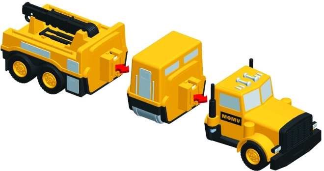Sistem magnetic-cu clic pentru construcție ușoară