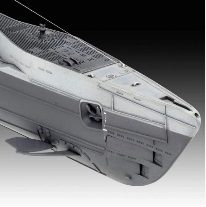 Model submarin german tip IX C/40 scara 1/144