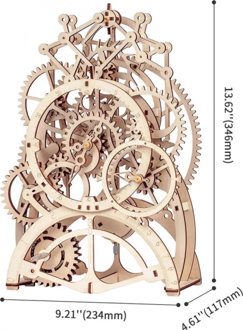 Puzzle din lemn 3D cu pendul ROBOTIME