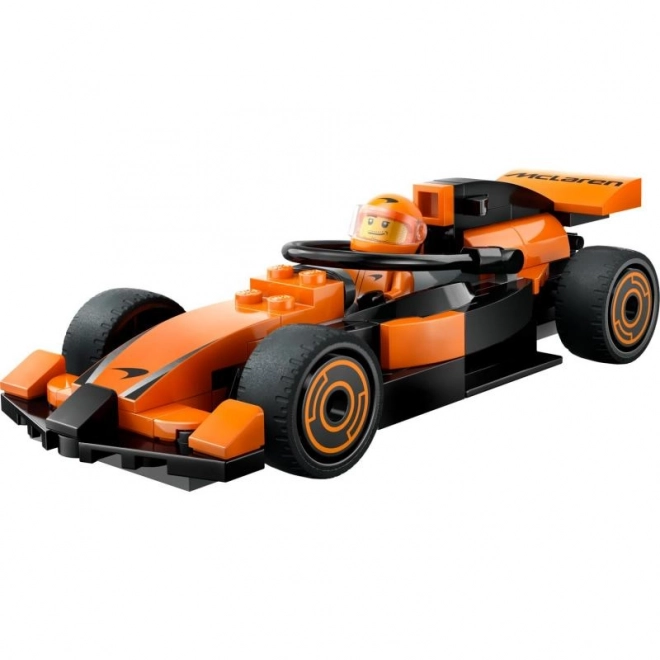 Lego City pilot și mașină de curse McLaren