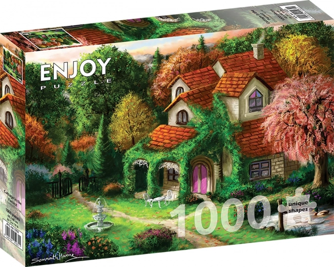 Puzzle căsuță în pădure 1000 piese